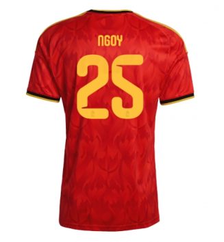 België Nathan Ngoy #25 Thuis tenue WK 2026 Voetbalshirt Korte Mouw België Nathan Ngoy #25 Thuis tenue WK 2026 Voetbalshirt Korte Mouw
