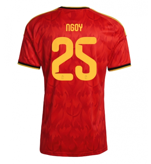 België Nathan Ngoy #25 Thuis tenue WK 2026 Voetbalshirt Korte Mouw België Nathan Ngoy #25 Thuis tenue WK 2026 Voetbalshirt Korte Mouw