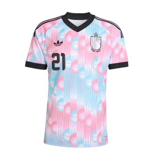 België Nathan Ngoy #25 Uit tenue WK 2026 Voetbalshirt Korte Mouw 2 België Nathan Ngoy #25 Uit tenue WK 2026 Voetbalshirt Korte Mouw 2