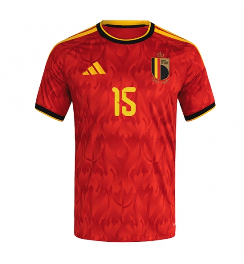 België Thomas Meunier #15 Thuis tenue WK 2026 Voetbalshirt Korte Mouw 2 België Thomas Meunier #15 Thuis tenue WK 2026 Voetbalshirt Korte Mouw 2
