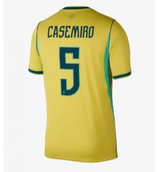 Brazilië Casemiro #5 Thuis tenue WK 2026 Voetbalshirt Korte Mouw Brazilië Casemiro #5 Thuis tenue WK 2026 Voetbalshirt Korte Mouw