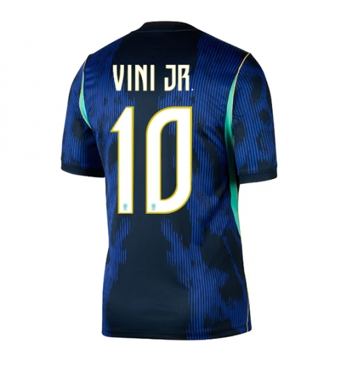 Brazilië Vinicius Junior #10 Uit tenue WK 2026 Voetbalshirt Korte Mouw Brazilië Vinicius Junior #10 Uit tenue WK 2026 Voetbalshirt Korte Mouw