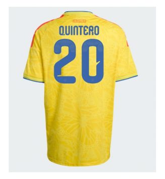 Colombia Juan Fernando Quintero #20 Thuis tenue WK 2026 Voetbalshirt Korte Mouw