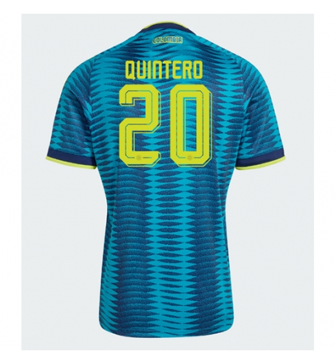 Colombia Juan Fernando Quintero #20 Uit tenue WK 2026 Voetbalshirt Korte Mouw Colombia Juan Fernando Quintero #20 Uit tenue WK 2026 Voetbalshirt Korte Mouw