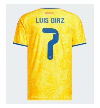 Colombia Luis Diaz #7 Thuis tenue WK 2026 Voetbalshirt Korte Mouw