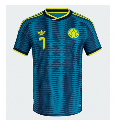Colombia Luis Diaz #7 Uit tenue WK 2026 Voetbalshirt Korte Mouw 2 Colombia Luis Diaz #7 Uit tenue WK 2026 Voetbalshirt Korte Mouw 2