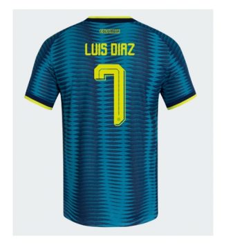 Colombia Luis Diaz #7 Uit tenue WK 2026 Voetbalshirt Korte Mouw