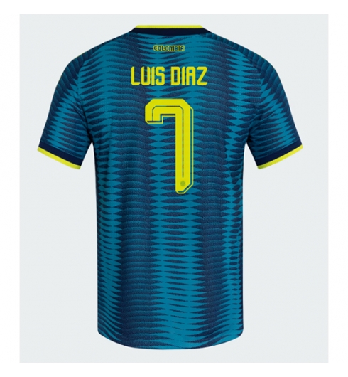 Colombia Luis Diaz #7 Uit tenue WK 2026 Voetbalshirt Korte Mouw Colombia Luis Diaz #7 Uit tenue WK 2026 Voetbalshirt Korte Mouw