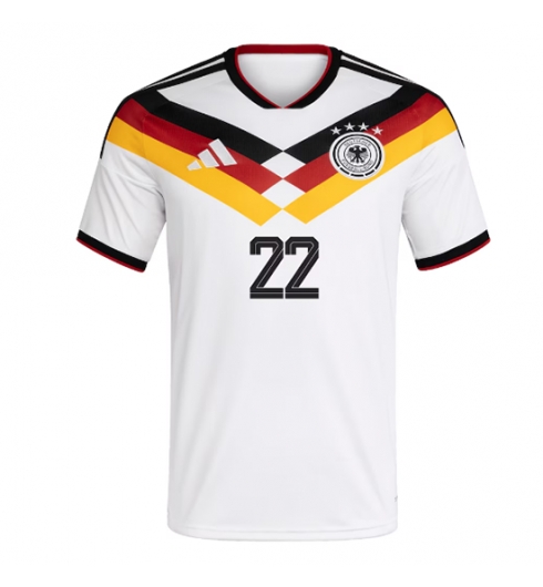 Duitsland David Raum #22 Thuis tenue WK 2026 Voetbalshirt Korte Mouw 2 Duitsland David Raum #22 Thuis tenue WK 2026 Voetbalshirt Korte Mouw 2