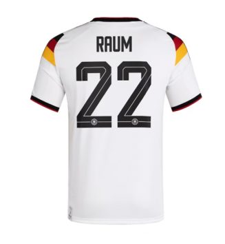 Duitsland David Raum #22 Thuis tenue WK 2026 Voetbalshirt Korte Mouw Duitsland David Raum #22 Thuis tenue WK 2026 Voetbalshirt Korte Mouw
