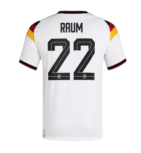 Duitsland David Raum #22 Thuis tenue WK 2026 Voetbalshirt Korte Mouw Duitsland David Raum #22 Thuis tenue WK 2026 Voetbalshirt Korte Mouw