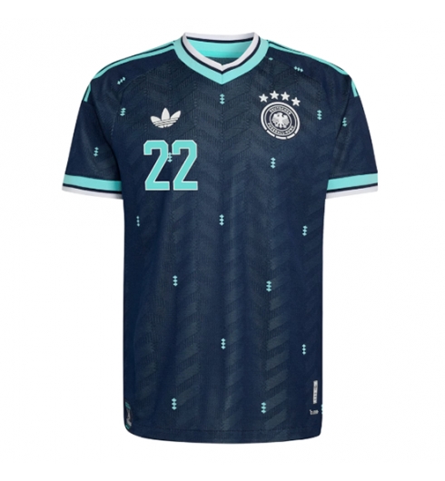 Duitsland David Raum #22 Uit tenue WK 2026 Voetbalshirt Korte Mouw 2 Duitsland David Raum #22 Uit tenue WK 2026 Voetbalshirt Korte Mouw 2