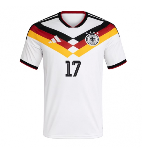 Duitsland Florian Wirtz #17 Thuis tenue WK 2026 Voetbalshirt Korte Mouw 2 Duitsland Florian Wirtz #17 Thuis tenue WK 2026 Voetbalshirt Korte Mouw 2