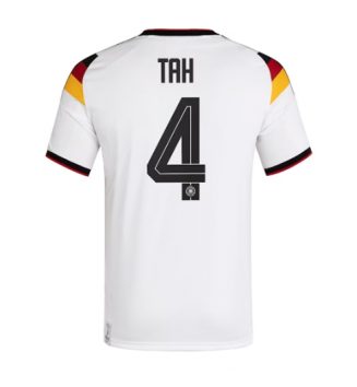 Duitsland Jonathan Tah #4 Thuis tenue WK 2026 Voetbalshirt Korte Mouw Duitsland Jonathan Tah #4 Thuis tenue WK 2026 Voetbalshirt Korte Mouw