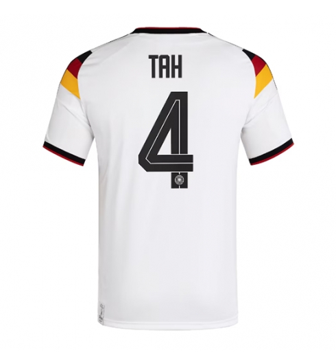 Duitsland Jonathan Tah #4 Thuis tenue WK 2026 Voetbalshirt Korte Mouw Duitsland Jonathan Tah #4 Thuis tenue WK 2026 Voetbalshirt Korte Mouw
