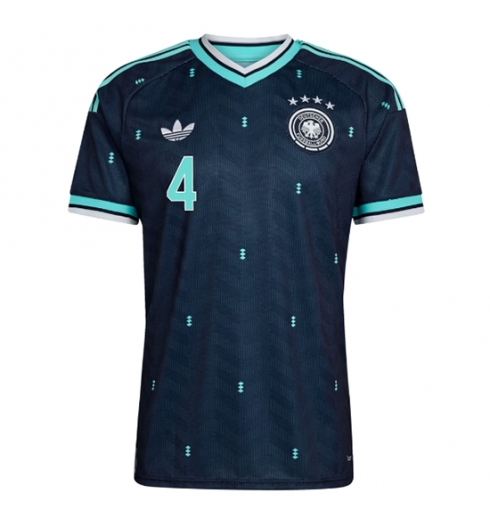 Duitsland Jonathan Tah #4 Uit tenue WK 2026 Voetbalshirt Korte Mouw 2 Duitsland Jonathan Tah #4 Uit tenue WK 2026 Voetbalshirt Korte Mouw 2