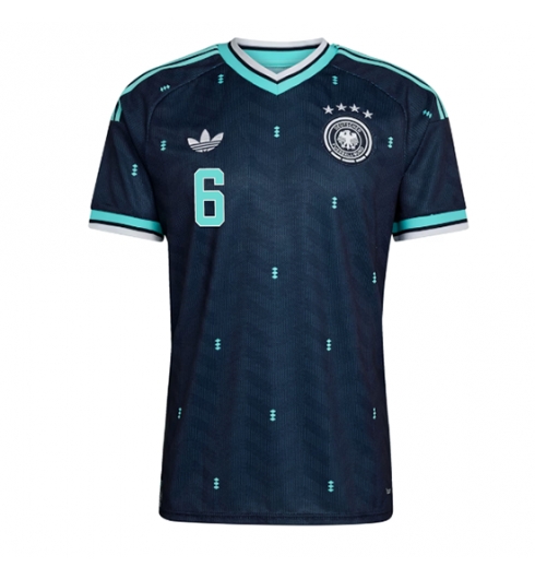Duitsland Joshua Kimmich #6 Uit tenue WK 2026 Voetbalshirt Korte Mouw 2 Duitsland Joshua Kimmich #6 Uit tenue WK 2026 Voetbalshirt Korte Mouw 2