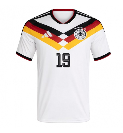 Duitsland Leroy Sane #19 Thuis tenue WK 2026 Voetbalshirt Korte Mouw 2 Duitsland Leroy Sane #19 Thuis tenue WK 2026 Voetbalshirt Korte Mouw 2