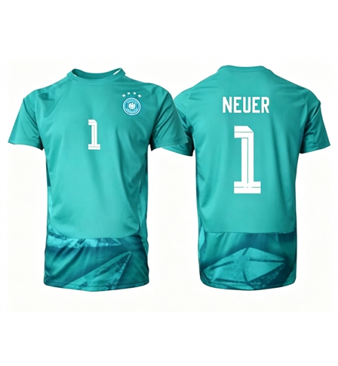 Duitsland Manuel Neuer #1 Keeper Thuis tenue WK 2026 Voetbalshirt Korte Mouw Duitsland Manuel Neuer #1 Keeper Thuis tenue WK 2026 Voetbalshirt Korte Mouw