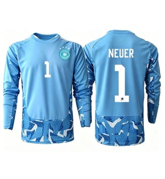 Duitsland Manuel Neuer #1 Keeper Uit tenue WK 2026 Lange Mouwen Duitsland Manuel Neuer #1 Keeper Uit tenue WK 2026 Lange Mouwen