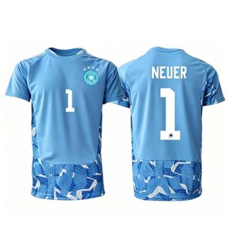 Duitsland Manuel Neuer #1 Keeper Uit tenue WK 2026 Voetbalshirt Korte Mouw Duitsland Manuel Neuer #1 Keeper Uit tenue WK 2026 Voetbalshirt Korte Mouw