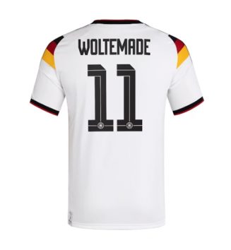 Duitsland Nick Woltemade #11 Thuis tenue WK 2026 Voetbalshirt Korte Mouw Duitsland Nick Woltemade #11 Thuis tenue WK 2026 Voetbalshirt Korte Mouw