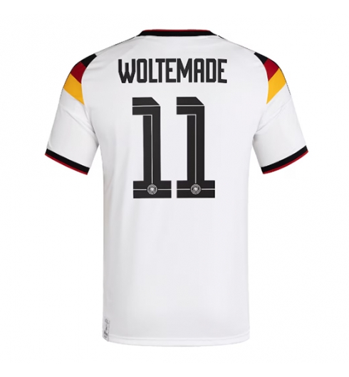 Duitsland Nick Woltemade #11 Thuis tenue WK 2026 Voetbalshirt Korte Mouw Duitsland Nick Woltemade #11 Thuis tenue WK 2026 Voetbalshirt Korte Mouw