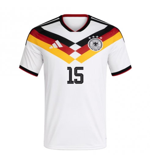 Duitsland Nico Schlotterbeck #15 Thuis tenue WK 2026 Voetbalshirt Korte Mouw 2 Duitsland Nico Schlotterbeck #15 Thuis tenue WK 2026 Voetbalshirt Korte Mouw 2