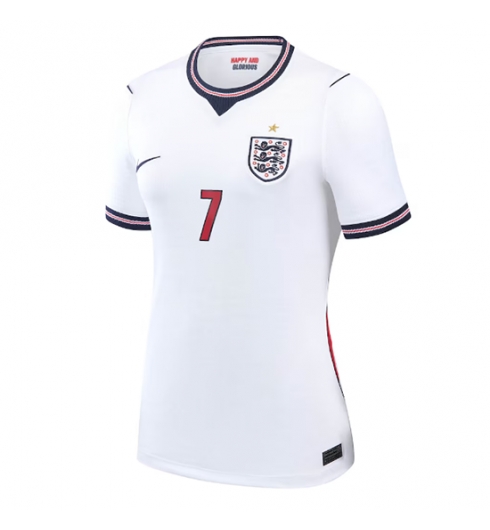 Engeland Bukayo Saka #7 Thuis tenue Dames WK 2026 Voetbalshirt Korte Mouw 2 Engeland Bukayo Saka #7 Thuis tenue Dames WK 2026 Voetbalshirt Korte Mouw 2
