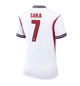 Engeland Bukayo Saka #7 Thuis tenue Dames WK 2026 Voetbalshirt Korte Mouw