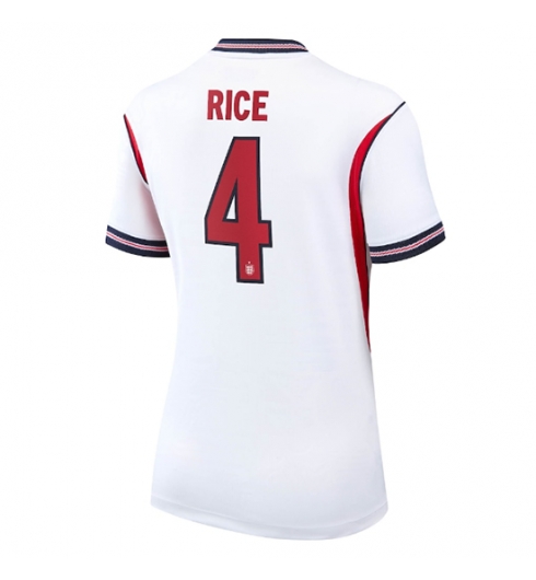 Engeland Declan Rice #4 Thuis tenue Dames WK 2026 Voetbalshirt Korte Mouw Engeland Declan Rice #4 Thuis tenue Dames WK 2026 Voetbalshirt Korte Mouw