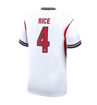 Engeland Declan Rice #4 Thuis tenue WK 2026 Voetbalshirt Korte Mouw Engeland Declan Rice #4 Thuis tenue WK 2026 Voetbalshirt Korte Mouw