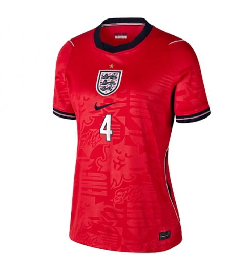Engeland Declan Rice #4 Uit tenue Dames WK 2026 Voetbalshirt Korte Mouw 2 Engeland Declan Rice #4 Uit tenue Dames WK 2026 Voetbalshirt Korte Mouw 2