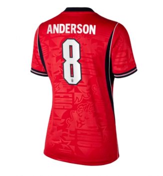 Engeland Elliot Anderson #8 Uit tenue Dames WK 2026 Voetbalshirt Korte Mouw