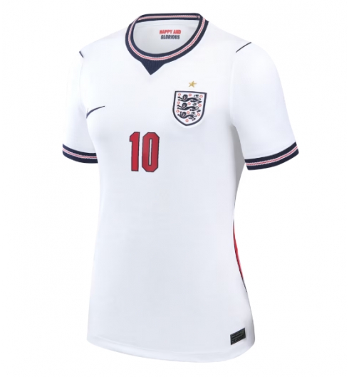 Engeland Jude Bellingham #10 Thuis tenue Dames WK 2026 Voetbalshirt Korte Mouw 2 Engeland Jude Bellingham #10 Thuis tenue Dames WK 2026 Voetbalshirt Korte Mouw 2