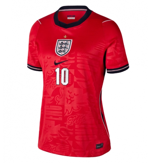 Engeland Jude Bellingham #10 Uit tenue Dames WK 2026 Voetbalshirt Korte Mouw 2 Engeland Jude Bellingham #10 Uit tenue Dames WK 2026 Voetbalshirt Korte Mouw 2
