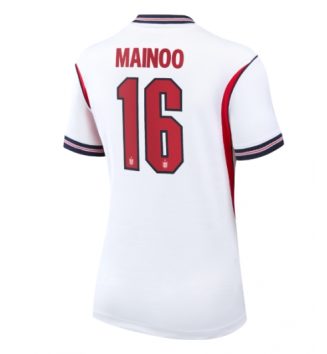 Engeland Kobbie Mainoo #16 Thuis tenue Dames WK 2026 Voetbalshirt Korte Mouw