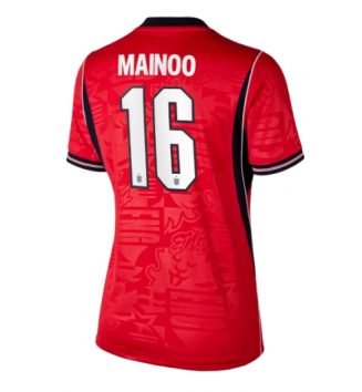 Engeland Kobbie Mainoo #16 Uit tenue Dames WK 2026 Voetbalshirt Korte Mouw