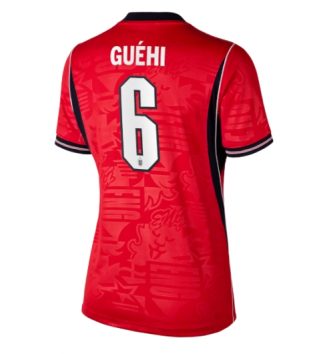Engeland Marc Guehi #6 Uit tenue Dames WK 2026 Voetbalshirt Korte Mouw