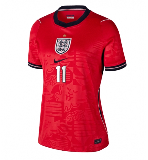 Engeland Marcus Rashford #11 Uit tenue Dames WK 2026 Voetbalshirt Korte Mouw 2 Engeland Marcus Rashford #11 Uit tenue Dames WK 2026 Voetbalshirt Korte Mouw 2