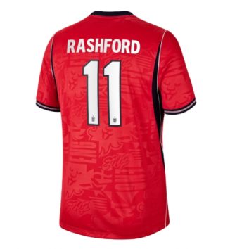 Engeland Marcus Rashford #11 Uit tenue WK 2026 Voetbalshirt Korte Mouw Engeland Marcus Rashford #11 Uit tenue WK 2026 Voetbalshirt Korte Mouw