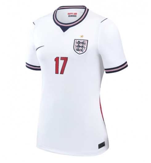 Engeland Morgan Rogers #17 Thuis tenue Dames WK 2026 Voetbalshirt Korte Mouw 2 Engeland Morgan Rogers #17 Thuis tenue Dames WK 2026 Voetbalshirt Korte Mouw 2