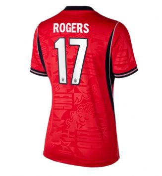 Engeland Morgan Rogers #17 Uit tenue Dames WK 2026 Voetbalshirt Korte Mouw