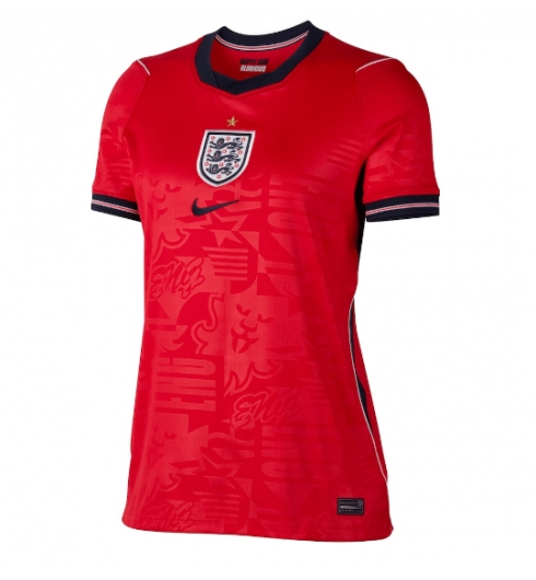 Engeland Uit tenue Dames WK 2026 Voetbalshirt Korte Mouw Engeland Uit tenue Dames WK 2026 Voetbalshirt Korte Mouw
