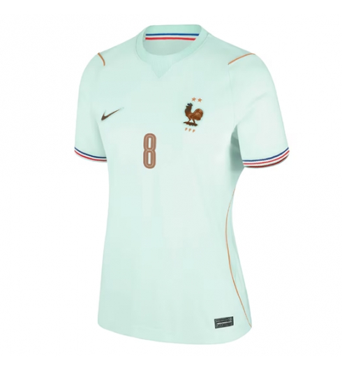 Frankrijk Aurelien Tchouameni #8 Uit tenue Dames WK 2026 Voetbalshirt Korte Mouw 2 Frankrijk Aurelien Tchouameni #8 Uit tenue Dames WK 2026 Voetbalshirt Korte Mouw 2