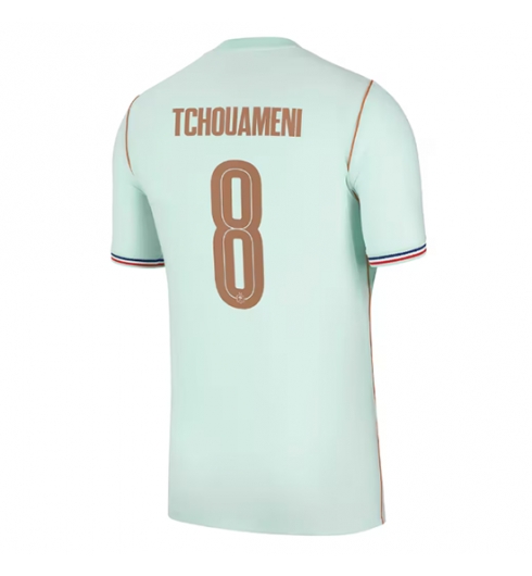 Frankrijk Aurelien Tchouameni #8 Uit tenue WK 2026 Voetbalshirt Korte Mouw Frankrijk Aurelien Tchouameni #8 Uit tenue WK 2026 Voetbalshirt Korte Mouw