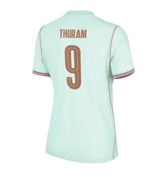 Frankrijk Marcus Thuram #9 Uit tenue Dames WK 2026 Voetbalshirt Korte Mouw Frankrijk Marcus Thuram #9 Uit tenue Dames WK 2026 Voetbalshirt Korte Mouw