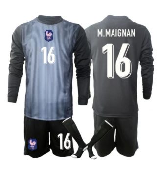 Frankrijk Mike Maignan #16 Keeper Thuis tenue Kids WK 2026 Lange Mouwen (+ broek) Frankrijk Mike Maignan #16 Keeper Thuis tenue Kids WK 2026 Lange Mouwen (+ broek)