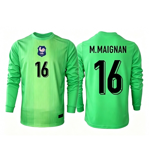 Frankrijk Mike Maignan #16 Keeper Uit tenue WK 2026 Lange Mouwen Frankrijk Mike Maignan #16 Keeper Uit tenue WK 2026 Lange Mouwen