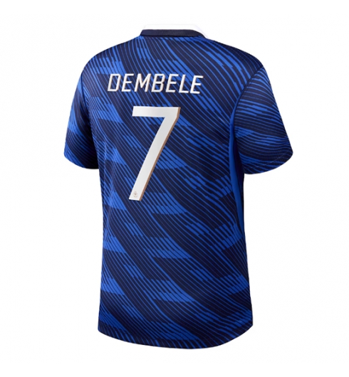 Frankrijk Ousmane Dembele #7 Thuis tenue WK 2026 Voetbalshirt Korte Mouw Frankrijk Ousmane Dembele #7 Thuis tenue WK 2026 Voetbalshirt Korte Mouw